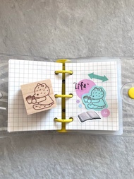 印章 - 筆記本與小熊