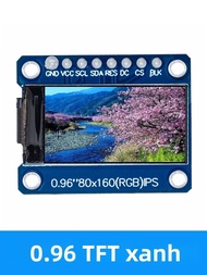 Màn Hình LCD IPS TFT 0.96 Inch Mô-đun 8 Chân SPI HD 65K Màu IC Điều Khiển ST7735 Cho Arduino Màu Đen