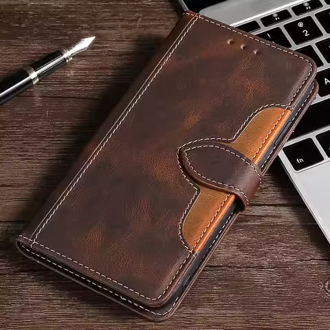 Flip Wallet Book Case for VIVO Y75, Y55, T1, T1X, Y74S, Y70, Y73, V21, V21E, Z6, S12, X50, X60, X70 