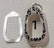 กรอบเงินแท้พับหลัง 92.5% กรอบไอ้ไข่วัดเจดีย์รุ่นยอดทรัพย์ 64 แปดเหลี่ยม ขวัญถุง ลอยองค์ยืน สำหรับซื้