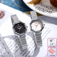 【Free gift ring】NAIDU Watch for Woman 2095 fashion able stainless steel strap watch