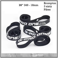 G-PRO ONE 16-349 Rim Tape - 18mm 16inch FOLDING BIKES