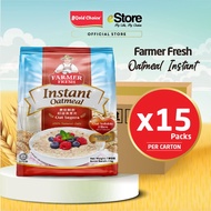 FARMER FRESH Oatmeal Instant - (1kg X 15 Packs) x 1 Carton [Oat]