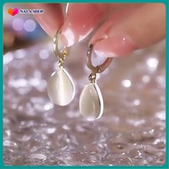 Bông tai giọt nước đá opal đơn giản sang chảnh - đôi bông tai nữ khuyên tai nữ hàn quốc bong tai hoa