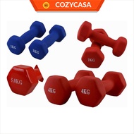 【COZYCASA】Vinyl Dumbbells/Dumbbell 1kg - 5kg/Female Lady Dumbbell Fitness