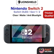 (MY) LionShield Nintendo Switch 2 / Switch OLED / Nintendo Switch (Gen 2/1) Screen Protector Tempere