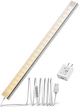 LED Under Cabinet Lighting USB Plug-in, Dimmable, 3 Color Changing(2700K, 4000K,6000K), 14.5 in, Und