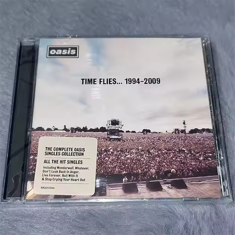 Retro Oasis Music CD Greatest Hits Time Flies Album Compact Disc Cosplay Walkman Car CD Player Sound