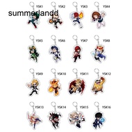 SL Anime My Hero Academia Keychain Cosplay Double Sided Transparent Acrylic Cute Funny Jewelry Fans