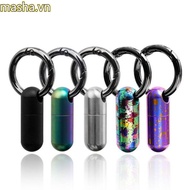 Titanium Alloy Keyring, Waterproof Portable  Container, High Quality Mini Ultra-light Outdoor EDC To