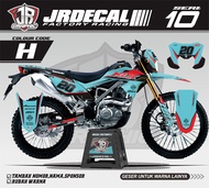DECAL KLX BF 150 ALL VARIAN WARNA SIMPLE FULL BODY-DEKAL KAWASAKI KLX BF HIJAU VARIASI KEREN-DEKAL S
