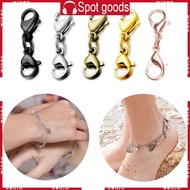 WIN 8 Pcs Double Lobster Clasp Closures Extender Double Opening Jewelry Clasps