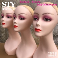 STY Head Model Wig Model Head Female Hat Model Dummy Head Model Window Display Model Props