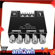 MT21 Channel Bluetooth 5.0 2.1 Subwoofer Amplifier Board 50Wx2+ 100W Power Stereo Audio Amplifier Mo
