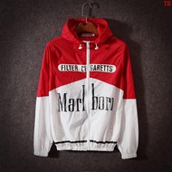 Fashion Marlboro Printed Jacket Hooded Thin Skin Clothing Sports Windbreaker Tre