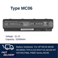(ส่งฟรี ประกัน 1 ปี) Battery for HP MC06XL  Envy 15 17 15-ae100 17-n000 TPN-C123 15-ae100na Series