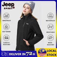 【2-3 days arrive】JEEP SPIRIT Windproof and Waterproof Hiking Jacket For Women