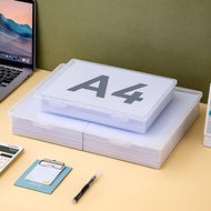A4 Paper Storage Box Dustproof A4 Separate Transparent File Plastic Material