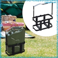 [LzdjlmybeMY] Jerry Gas Can Holder Rack Detachable Car Oil Drum Fixed Bracket Carbon Steel Replaceme