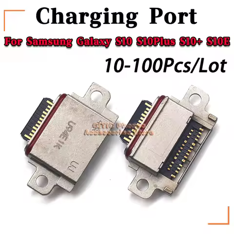 10-100Pcs/Lot Type-C USB Charging Socket Port Plug Dock Charger Connector For Samsung Galaxy S10 / S