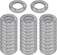 HEVSTIL 32-Pack White Curtain Grommets – 1-9/16" (42mm) Round Plastic Eyelet Rings for Roman Shades 