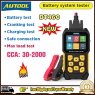 🔥AUTOOL BT460 เครื่องทดสอบโหลดแบตเตอรี่ในรถยนต์,อุปกรณ์ทดสอบเครื่องวิเคราะห์แบตเตอรี่รถยนต์รถ12V/24V