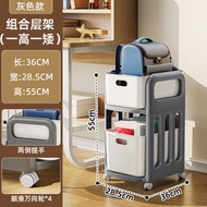 書包 置物架 可移動小推車辦公室桌下書本收納櫃學生書包 放置（平行進口）（快遞送貨上門）