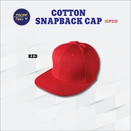 CP23 RED CP2305 SNAPBACK 6 PANEL CAP 100% COTTON UNISEX ECODYE OREN SPORT
