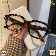 NEXTSG Large Frame Eyeglasses, Square Oversized Anti Blue Light Glasses, Trendy Computer Glasses Cla