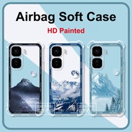 For Vivo iQOO Neo 10 Crystal Case iQOO Neo10Pro HD Painted Air Bag 360 Protect Matte Back Shell iQOO