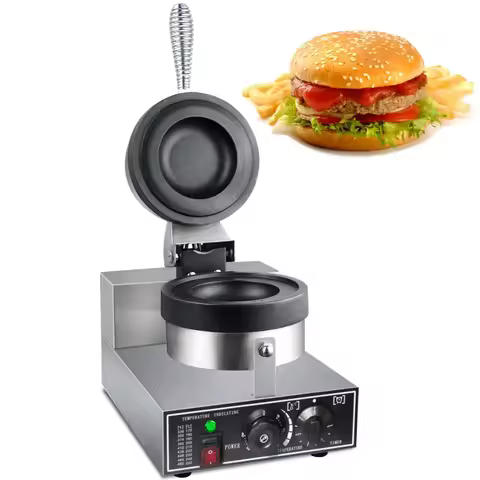 Commercial Electric UFO Burger Grill Gelato Panini Press Making Machines Burger Commercial Snacks Ic