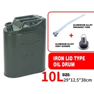 Gasoline drum tong minyak petrol 5L 10L 20L 25L 30L Gaya penutup besi Gendang minyak kalis letupan t