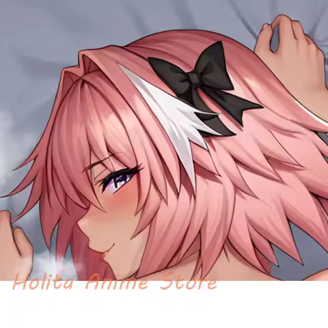 Dakimakura Anime Astolfo Fate Double-sided Print 2WAY Life-size Body Pillow Cover Pillowcase