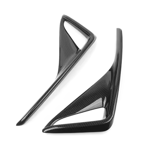 VC-Innovative-2Pcs Car Carbon Fiber Rear Fog Lamp Cover Trim For Toyota Chr 2016-2018