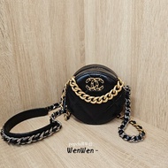 [圓餅包控美品❣️] Chanel 19黑金圓餅斜背包