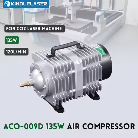 KINDLELASER 135W ACO-009D Air Compressor Electrical Magnetic Air Pump for CO2 Laser Engraving Cuttin