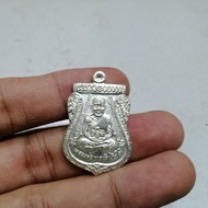 LP Thuad sema made ArchanKlang Seng pure silver 银佛牌 Loket Siam Thai Amulet