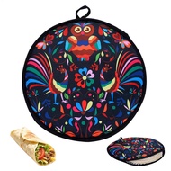 Tortilla Warmer Pouch 12-Inch Microwavable Taco Heater Keeper Insulated Tortilla Warmer Pouch for Br