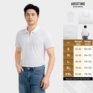 Men's Polo Shirt short sleeve INSIDEMEN in Navy Blue. Cool fabric, easy to move in, Regular Fit form