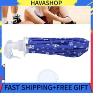 Havashop ZJchao Ice Cold Pack Bag Reusable Leakproof Wide Mouth Lid with Spray Nozzle for Muscle Rec