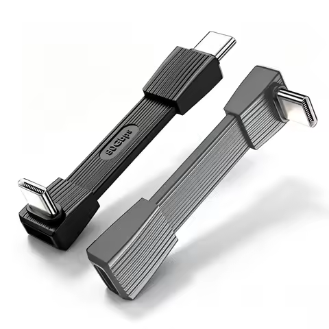 5cm Short 90° USB‑C to C Cable 80Gbps Data Transfer 240W PD Charging 8K@60Hz Compact Cord for Laptop