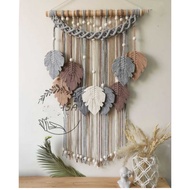 Macrame wall hanging leaf wall decoration 08-living room wall decoration-macrame leaf-leaf macrame s
