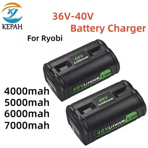 For Ryobi 36V-40V Li-ion Battery Charger，Compatible OP4030 OP4040 OP4050 OP400ACordless Power Tools 