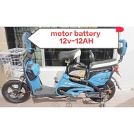 ☁original 12v-12AH battery E bikebateri basikal elektrik电动车电池▲