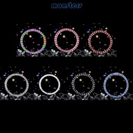 Mon Ignition Diamond Sticker 3D Switch for Auto for Rhinestone Bling Circle Cover De