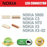 [1 Year Warraty] 100% ORIGINAL NOKIA 5800 C3 N73 6300 N82 5130 X3 X3-02 LCD CONNECTOR