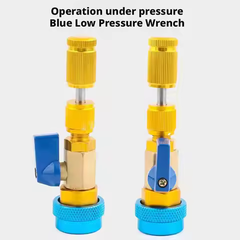 R134A Valve Core Wrench Auto Air Condition Valve Quick Repair Tool New Installer Manual Protable Rem