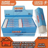 PENGHAPUS PENSIL JOYKO PANJANG ER 30 PUTIH PER KOTAK ERASER STIP SETIP HAPUSAN KARET PEMADAM GORESAN