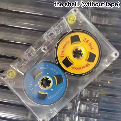 45-minute Small-opening Blank Tape Blank Tape Tape Transparent Cassette Case Plastic Reel Cassette S