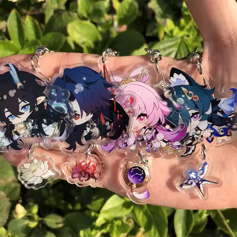 Honkai: Star Rail Imbibitor Lunae Sampo Koski Gepard Landau Keychain Accessories Game Anime Cosplay 